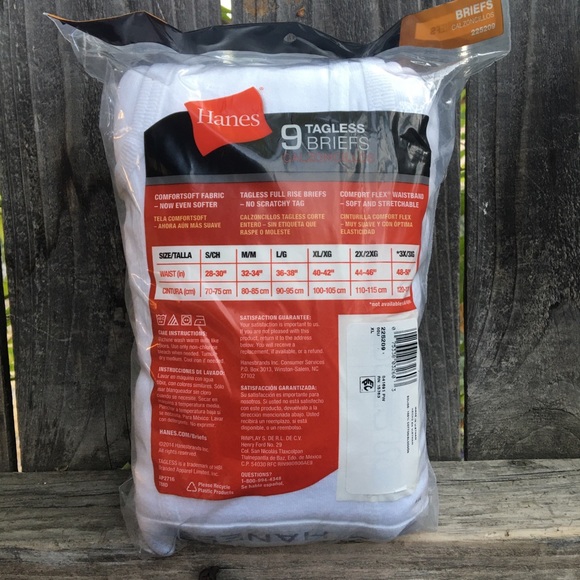 Hanes men’s briefs size XL Extra Large 9-pack - Picture 8 of 11